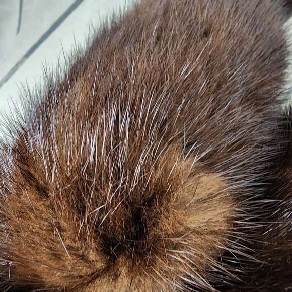 Vintage Handcrafted Genuine  Mink Fur Teddy Bear Jointed 19" Tall - Picture 13 of 16